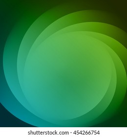Smooth light blue green waves lines vector abstract background. Good for promotion materials, brochures, banners. Abstract Backdrop, Technology Background.