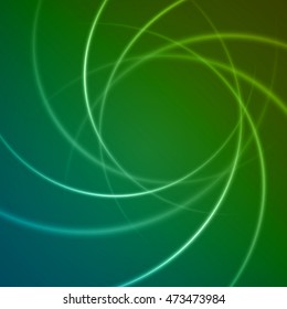 Smooth light blue green waves lines vector abstract bacground. Good for promotion materials, brochures, banners. Abstract Backdrop, Technology Background.