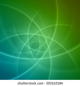 Smooth light blue green waves lines vector. Good for promotion materials, brochures, banners. Abstract Backdrop, Technology Background.
