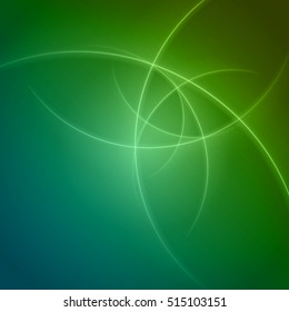 Smooth light blue green waves lines vector abstract bacground. Good for promotion materials, brochures, banners