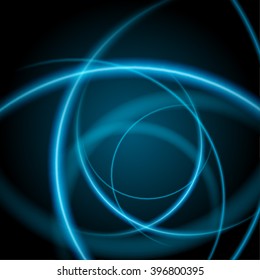 Smooth light blue waves lines vector abstract background. Good for promotion materials, brochures, banners. Abstract Backdrop, Technology Background.