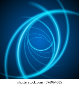 Smooth light blue waves lines vector abstract background. Good for promotion materials, brochures, banners. Abstract Backdrop, Technology Background.