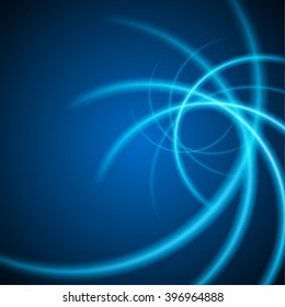 Smooth light blue waves lines vector abstract background. Good for promotion materials, brochures, banners. Abstract Backdrop, Technology Background.