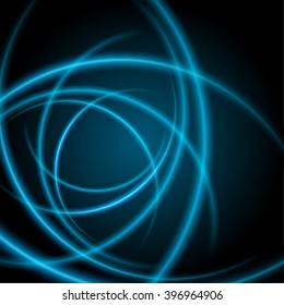 Smooth light blue waves lines vector abstract background. Good for promotion materials, brochures, banners. Abstract Backdrop, Technology Background.