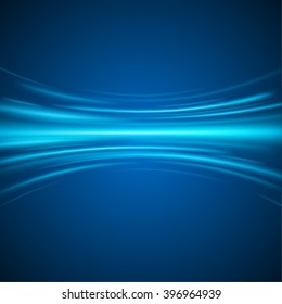 Smooth light blue waves lines vector abstract background. Good for promotion materials, brochures, banners. Abstract Backdrop, Technology Background.