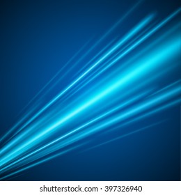Smooth light blue waves lines vector abstract background. Good for promotion materials, brochures, banners. Abstract Backdrop, Technology Background.