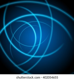 Smooth light blue waves lines vector abstract background. Good for promotion materials, brochures, banners. Abstract Backdrop, Technology Background.