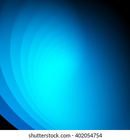 Smooth light blue waves lines vector abstract background. Good for promotion materials, brochures, banners. Abstract Backdrop, Technology Background.