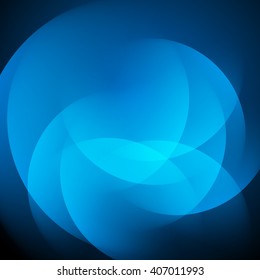 Smooth light blue waves lines vector abstract background. Good for promotion materials, brochures, banners. Abstract Backdrop, Technology Background.