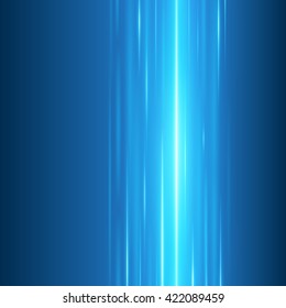 Smooth light blue waves lines vector abstract background. Technology Background. Glowing effects.
