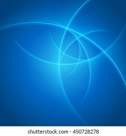 Smooth light blue waves lines vector abstract background. Good for promotion materials, brochures, banners. Abstract Backdrop, Technology Background. Glowing effects.