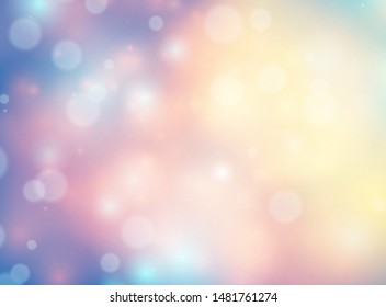 Smooth light and bokeh background for flyers, web, cards, etc. Vector