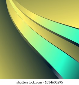 Smooth light gold waves line. Beautiful Gold Satin. Drapery Background. Vector Illustration