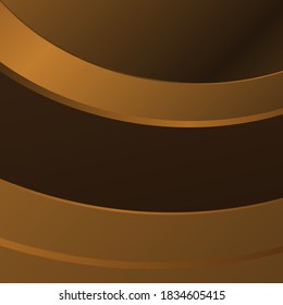 Smooth light gold waves line. Beautiful Gold Satin. Drapery Background. Vector Illustration