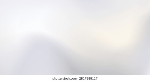 Smooth light gray gradient background. Soft pearlescent satin wallpaper. Steel-colored silk texture for banners, flyers, and presentations. Abstract blurred fluid background overlay. Smooth, minimalist vector illustration. eps 10