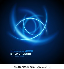 Smooth light lines abstract vector background