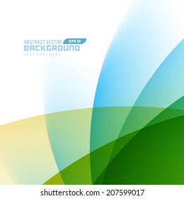 Smooth light lines abstract vector background