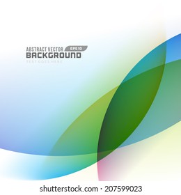 Smooth light lines abstract vector background