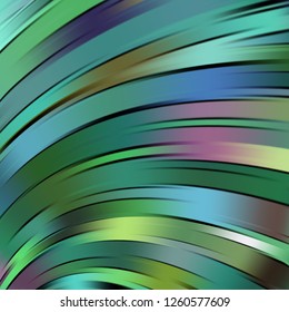 Smooth light lines background. Green colors. Vector illustration.