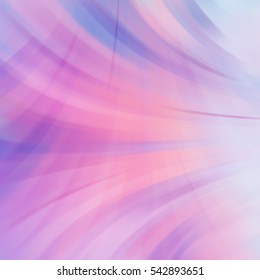 Smooth light lines background. Pastel pink colors. Vector illustration.