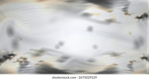 Suavizar as linhas de luz de ondas prateadas e Lente Flares vetor abstrato fundo. Efeito Bokeh.