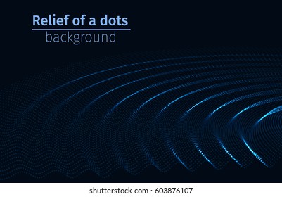 Smooth light water dot dark blue