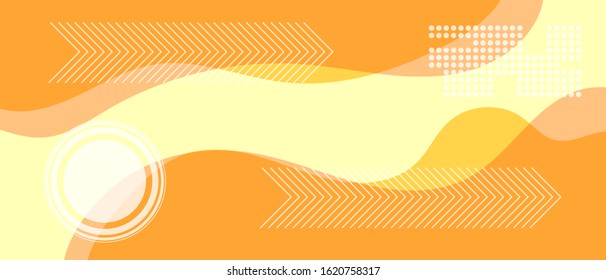 Smooth line colorful abstraction with geometric elements. Vector illustration.