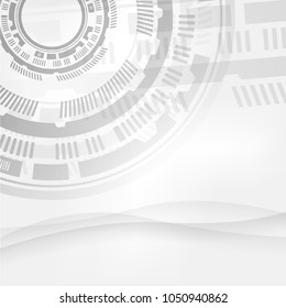 Smooth line and technology abstract background, illustration eps10
