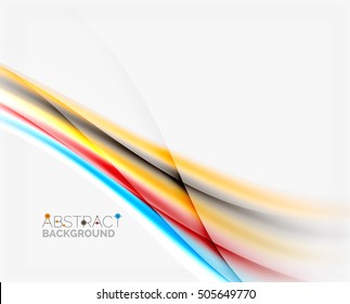 Smooth lines, abstract background template