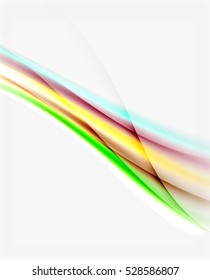 Líneas suaves, plantilla de fondo abstracto