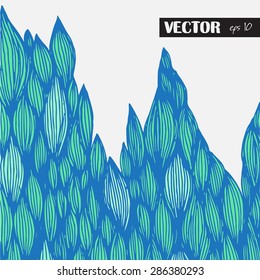 Smooth lines background, hand drawn, vector, eps 10