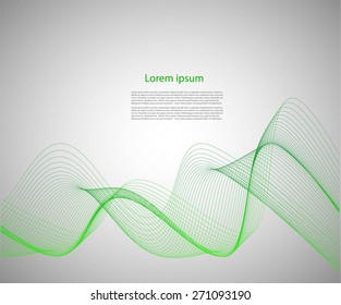 Smooth lines on gray background