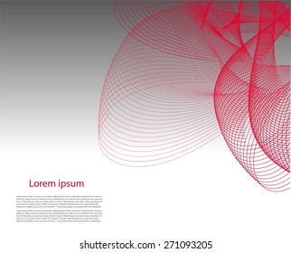 Smooth lines on gray background
