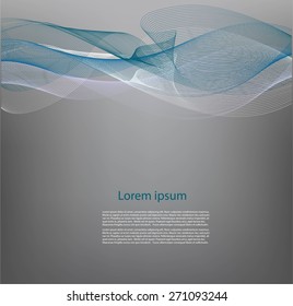 Smooth lines on gray background