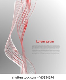 Smooth lines on gray background