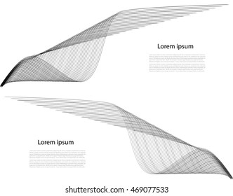 Smooth lines with text