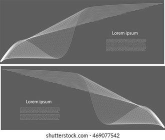 Smooth lines with text