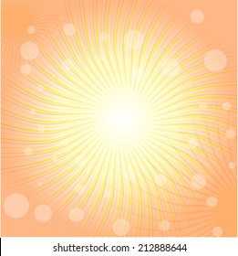 Smooth lines vector background. Radial Speed Lines graphic effects with bokeh 