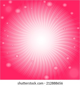 Smooth lines vector background. Radial Speed Lines graphic effects with bokeh 