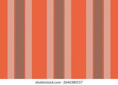 Linhas suaves vetor têxtil, padrão calmo plano de fundo sem costura. Bront tecido de textura de faixa vertical na paleta de cores vermelho e branco.