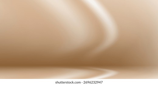 Smooth liquid beige, golden colored vector background texture in natural