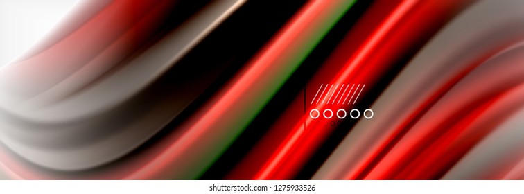 Smooth liquid blur wave background, color flow concept, vector illustration