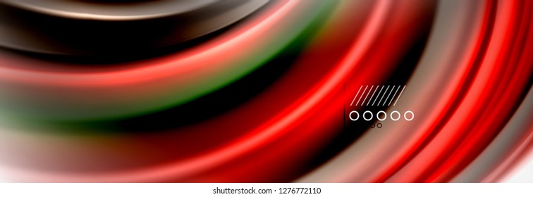 Smooth liquid blur wave background, color flow concept, vector illustration
