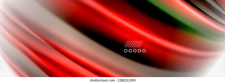 Smooth liquid blur wave background, color flow concept, vector illustration