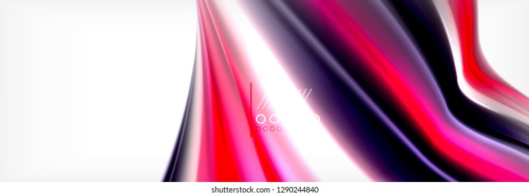 Smooth liquid blur wave background, color flow concept, vector illustration