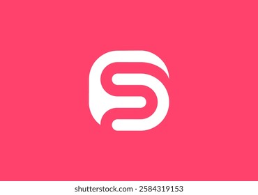 smooth logo concept letter FS
