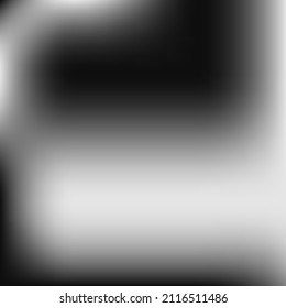 Smooth Metallic Liquid Minimal Blurry Background. Trendy Dark Aluminium Black Gradient Backdrop. Empty Grey Silver Dark Gradient Mesh. Monochrome Watercolor Digital Vector Blurred Texture.