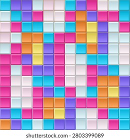Smooth Mosaic vector background with balanced copy space for microstock and commercial design projects.