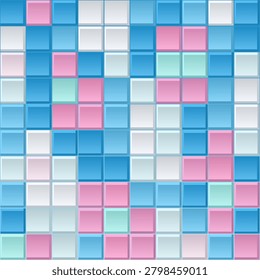 Smooth Mosaic vector background with crisp scalable linework for microstock and commercial design projects.