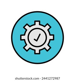 smooth operation icon with white background vector stock illustration